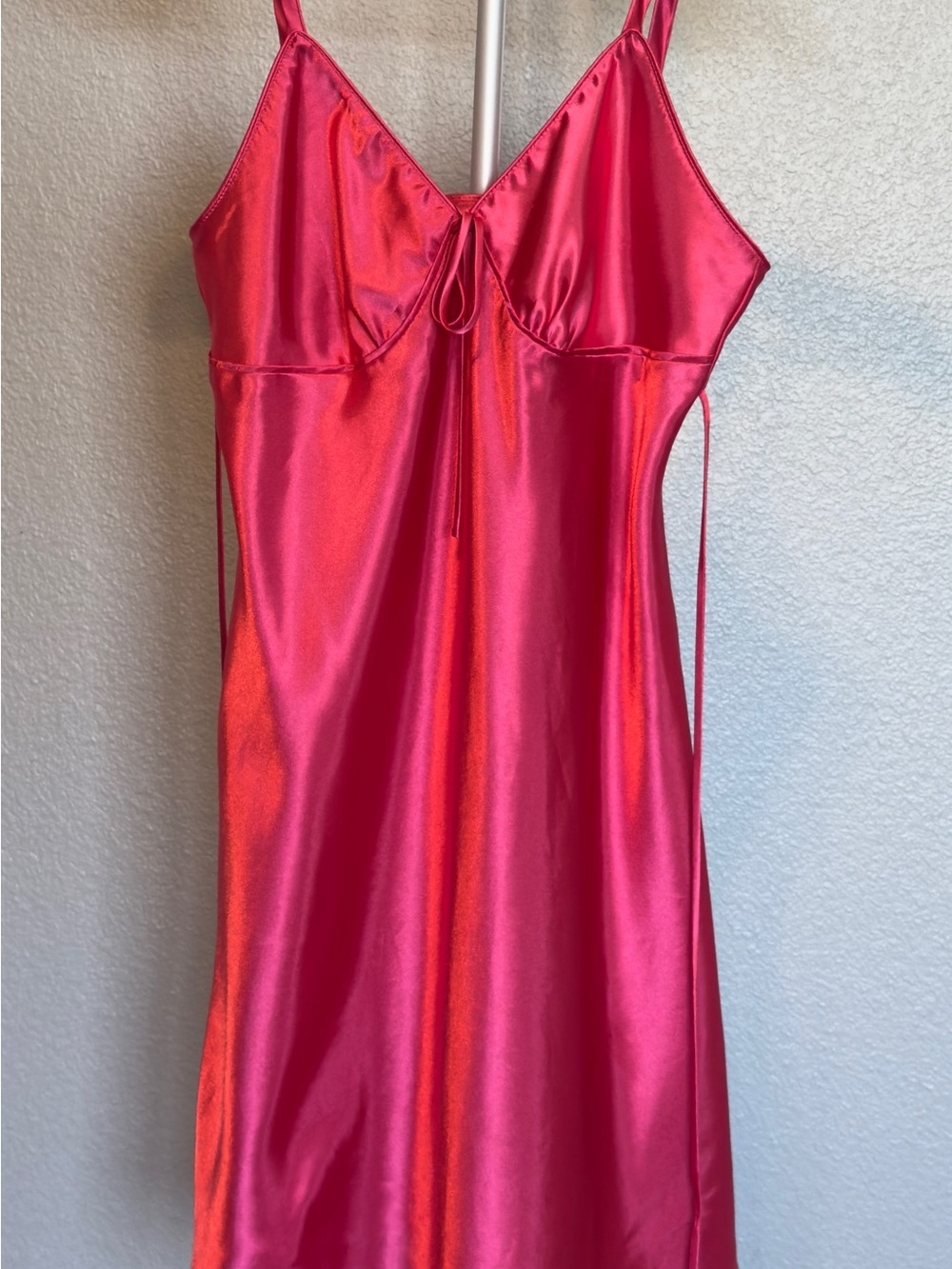 Satin Hot Pick Slip Dress/Slip - Size M/Medium